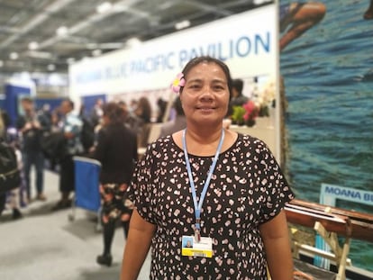 Anne Nuariki, miembro de Kiribati Climate Action Network en la COP 25 en Madrid.