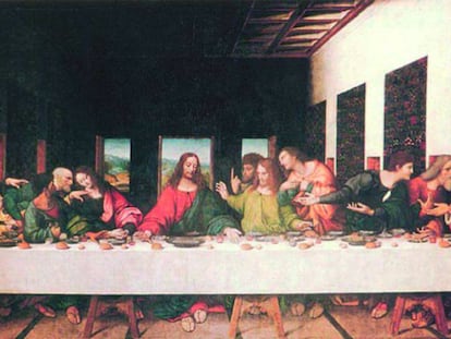 'La última cena', de Leonardo da Vinci.