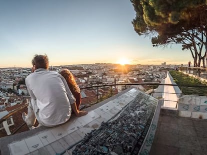 Lisboa desde el mirador de Nuestra Señora del Monte.