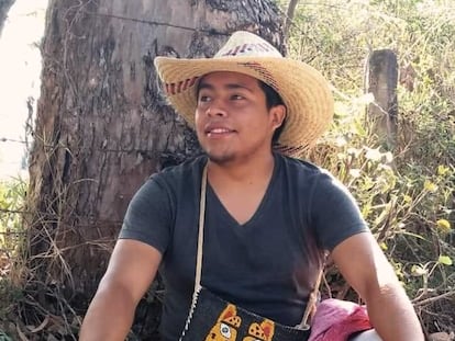 Yanqui Kothan Gómez Peralta, alumno de la Escuela Normal Isidro Burgos de Ayotzinapa, asesinado el 7 de marzo.