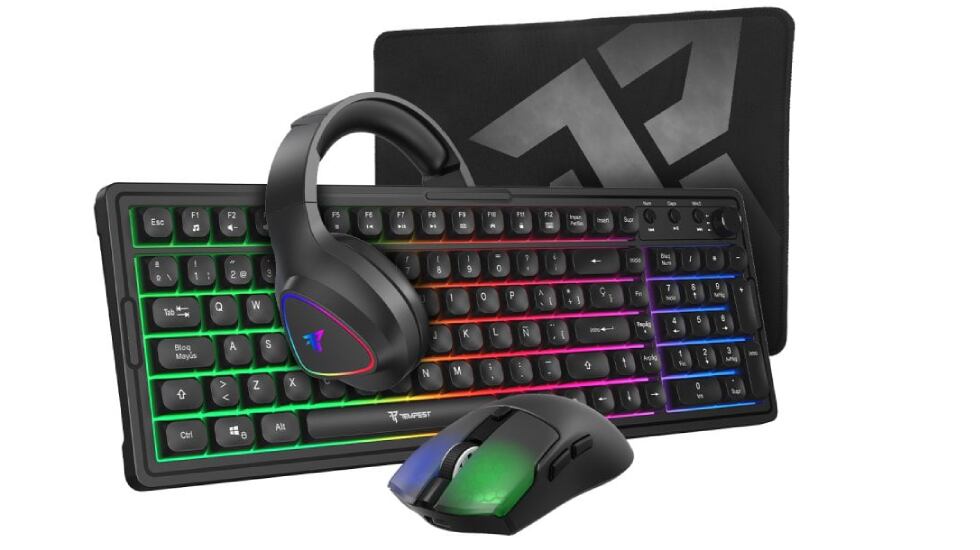 Combo de periféricos básicos ‘gaming’ con alfombrilla de regalo.