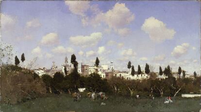 'La huerta del Retiro, Sevilla', 1875.  Baltimore, The Walters Art Museum