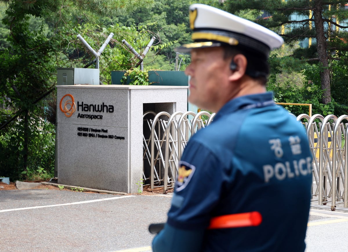 Cinco muertos en una explosión en una fábrica de armas de Corea del Sur