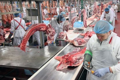 Instalaciones de la producción de productos cárnicos BonArea de la Cooperativa de Guissona, Lleida