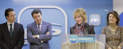 Aguirre, tras el comité de dirección del PP de Madrid.