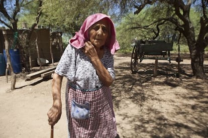 Ramona Bustamante, en el paraje Las Maravillas, puesto de Castro, Provincia de Cordoba, Argentina.