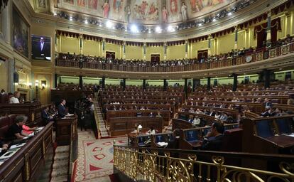 Pleno de Investidura en el Congreso de los Diputados.