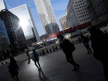 Canary Wharf, en hora punta el 28 de septiembre pasado.