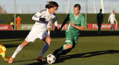 El holandés Mink Peeters, en un partido del Madrid juvenil.