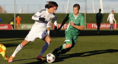 El holand&eacute;s Mink Peeters, en un partido del Madrid juvenil.