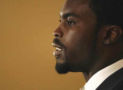 Michael Vick, durante su declaración en los juzgados