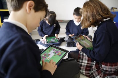 Reportaje para ediucación sobre tecnología en el Colegio SEK el Castillo en Madrid.