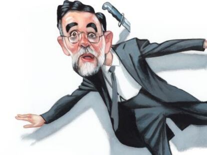 El cuchillo que esquivó Rajoy