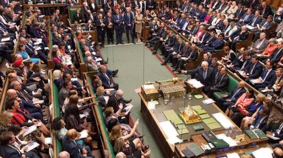 The UK House of Commons in session.