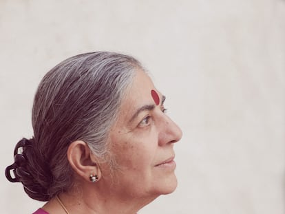 Vandana Shiva, retratada en Mallorca