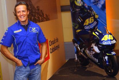 Ex-MotoGP star Sete Gibernau, who is suspected of dodging taxes totaling nearly three million euros.