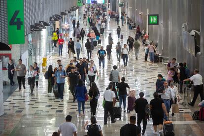 Uno de los pasillos del Aeropuerto Internacional de Ciudad de México, el 9 de agosto de 2023.