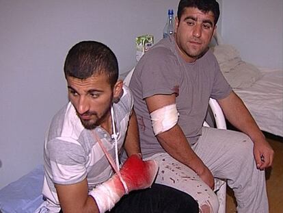 Dos de los heridos anoche en el ataque a la mezquita de Khasavyurt, en Daguest&aacute;n.  