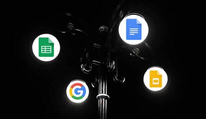 Modo oscuro en la G Suite de Google.