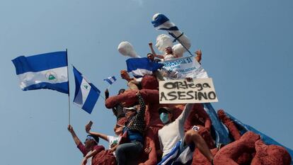 Protestas en Managua contra el Gobierno de Daniel Ortega.