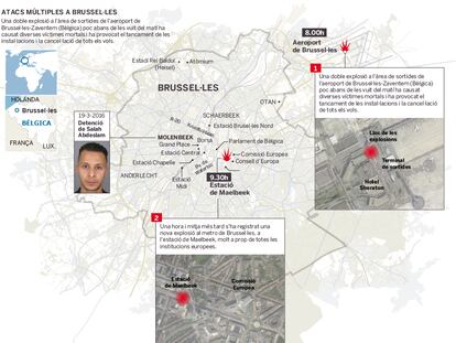 Brussel·les pateix un atemptat múltiple