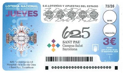 Décimo de Lotería Nacional del sorteo del jueves 10 de septiembre de 2026