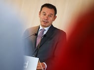 El primer ministro de Portugal, Luis Montenegro, en un acto reciente.