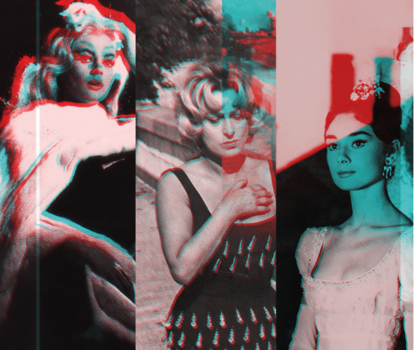Póster de 'Fotogramas de moda italiana', exposición del Instituto Italiano de Cultura.