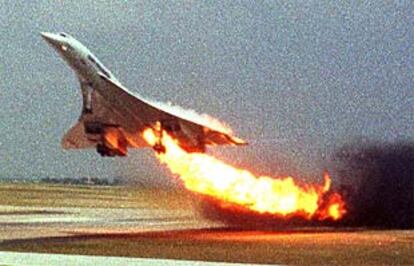El concorde accidentado el año pasado en el aeropuerto de Roissy, en París.