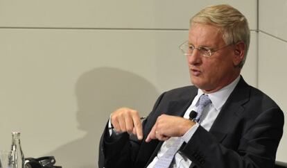 Carl Bildt, hoy en la Conferencia de Seguridad de Múnich.