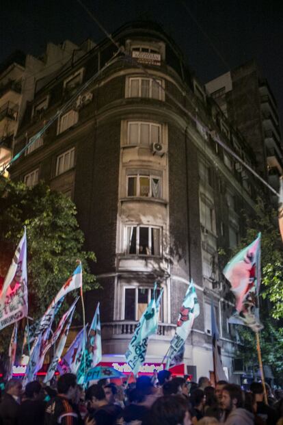 El acomodado barrio de Recoleta se vio alterado por la presencia de Cristina Fernández de Kirchner.