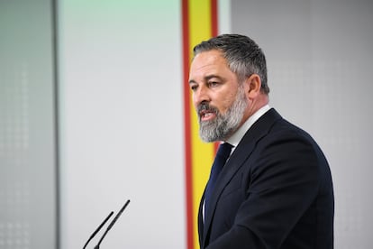 El presidente de Vox, Santiago Abascal, el 1 de septiembre de 2025.