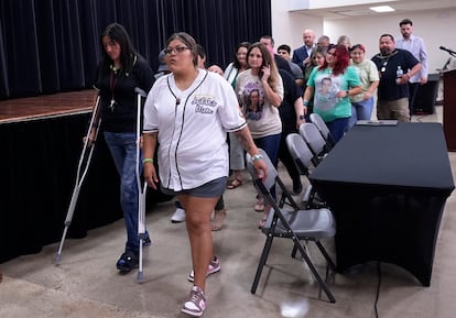 Familiares de las víctimas de la Matanza de Uvalde, Texas