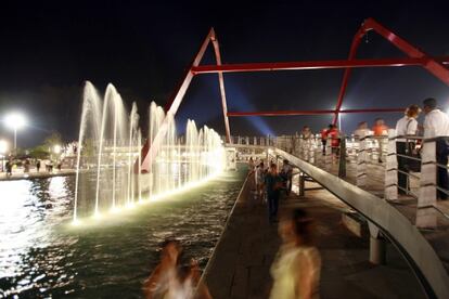 Paseo de Santa Lucía, en Monterrey, México.