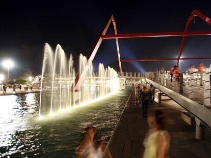 Paseo de Santa Luc&iacute;a, en Monterrey, M&eacute;xico. 