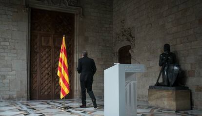 Quim Torra, en el Palau de la Generalitat.