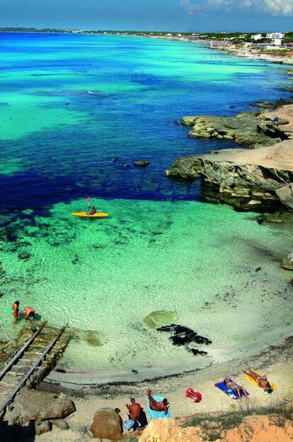 Una playa de la isla de Formentera, incuida en el plan de fin de semana que 'The New York Times' propone para Ibiza.