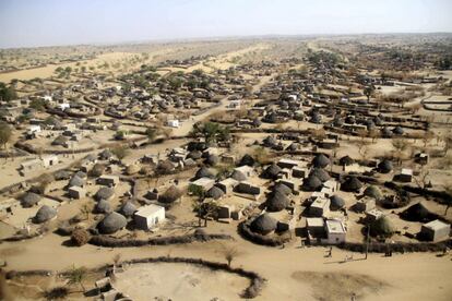 Vista general del poblado de Tharparkar, en la provincia paquistaní de Sindh. Pakistán sufre hambrunas, sobre todo en la región sur del país, debido a la prolongada sequía.