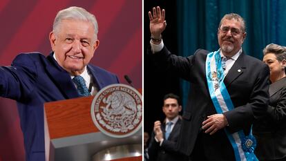 Andrés Manuel López Obrador y Bernardo Arévalo