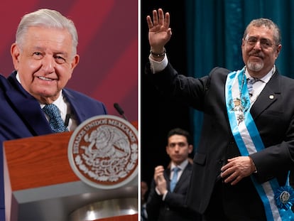 Andrés Manuel López Obrador y Bernardo Arévalo