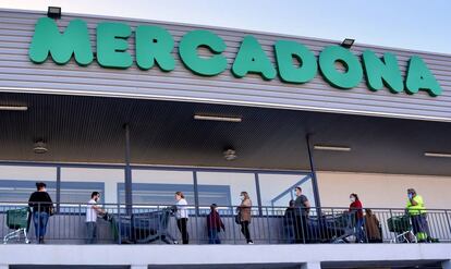 Imagen de archivo del exterior de un supermercado de Mercadona.