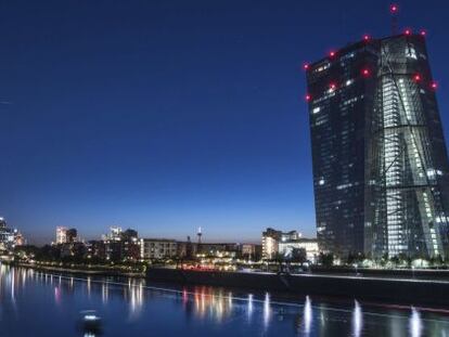 Vista de la sede del Banco Central Europeo (BCE). 