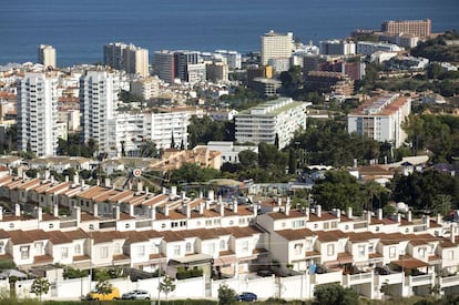 Viviendas en la localidad de Benalmádena, en la Costa del Sol, uno de los destinos favoritos de los ingleses.  