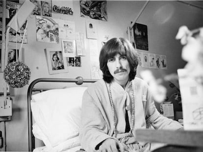 George Harrison en 1969, en una imagen, como todas en este reportaje, cedida por la editorial Libros del Kultrum.