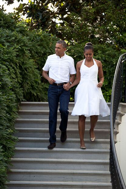 Barack y Michelle, en una celebración del 4 de julio.