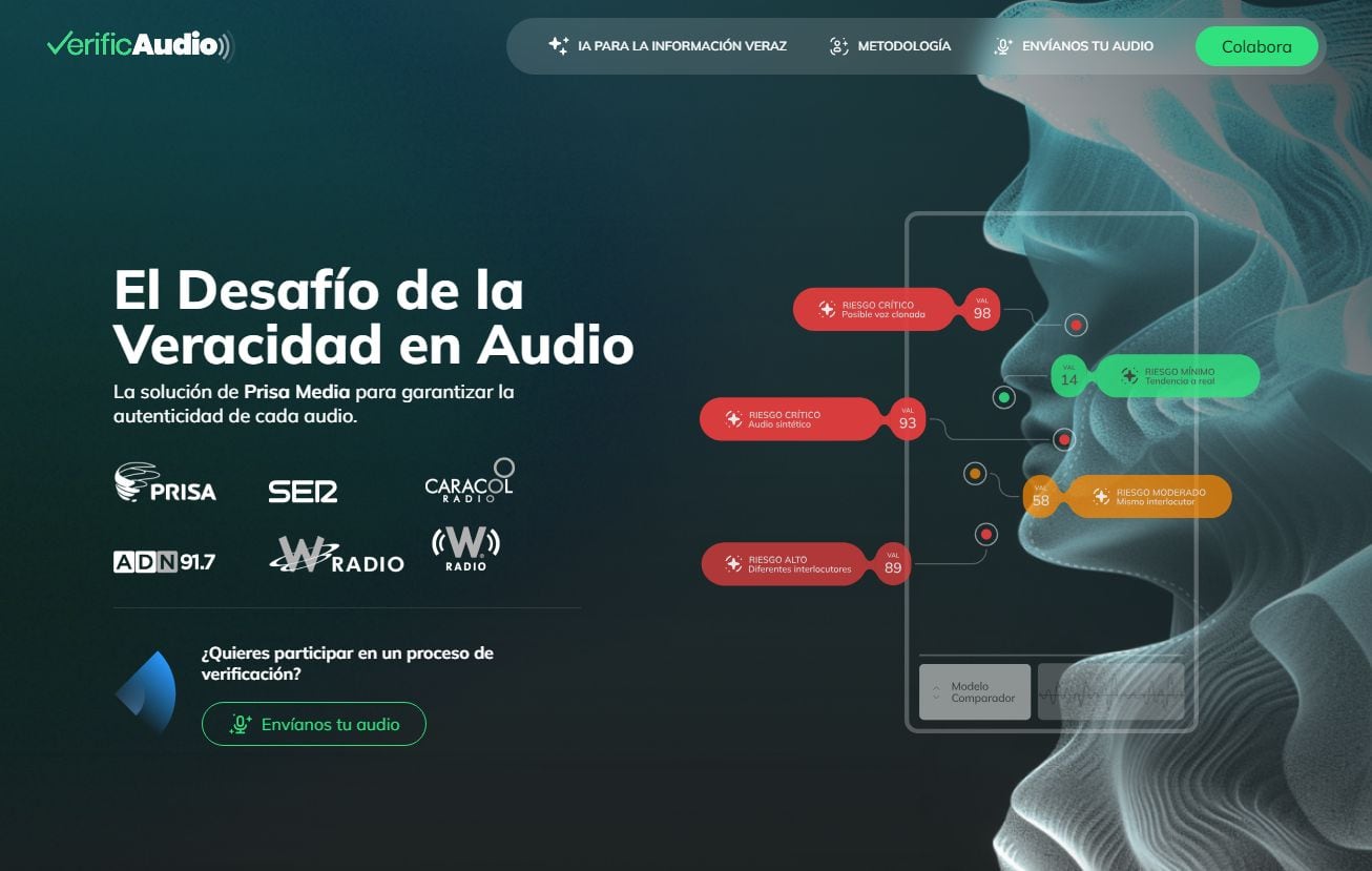 VerificAudio, de PRISA Media, gana el premio WAN-IFRA Europa 2025 a Mejor Proyecto de Verificación de Datos