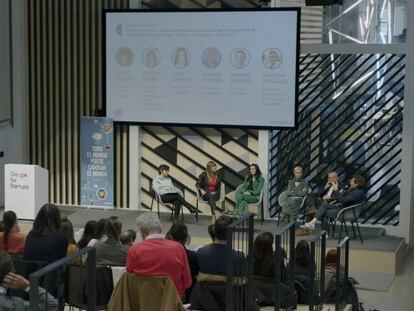 Uno de los debates durante la presentación del proyecto Impacta+ en Madrid.