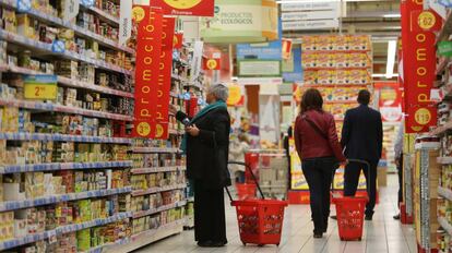 Un supermercado Alcampo en Vigo, en una imagen de archivo.