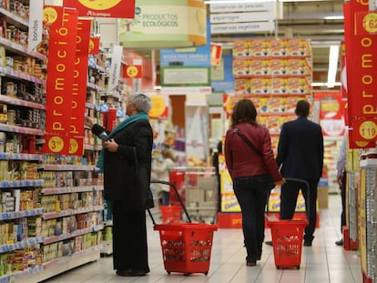 Un supermercado Alcampo en Vigo, en una imagen de archivo.