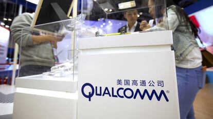 Expositor de Qualcomm en una conferencia internacional